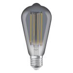 Ledvance Vintage 1906 LED E27 Edison Smoke 11W 500lm - 818  | Dimmbar - Ersatz Für 42W