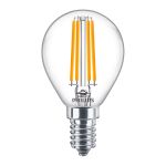 Philips Corepro LED Lustre E14 Kugel Fadenlampe Klar 6.5W 806lm - 840 Kaltweiß | Ersatz für 60W