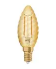 Ledvance Vintage 1906 LED E14 Kerze Gold 2.5W 220lm - 824 | Ersatz für 25W