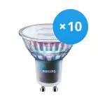 Mehrfachpackung 10x Philips MASTER LED Spot ExpertColor GU10 PAR16 5.5W 400lm 36D - 940 Kaltweiß | Höchste Farbwiedergabe - Dimmbar - Ersatz für 50W