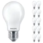 Mehrfachpackung 10x Philips Corepro LED Glühbirne E27 Birne Matt 7W 806lm - 830 Warmweiß | Ersatz für 60W