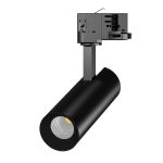 Spot LED Sur Rail 3 Phases  Eco Aluminium Noir 10W 920lm 36D - 840 Blanc Froid