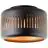 Brilliant Tyas Plafonnier Métal Noir Dorée | 380mm - Convient pour 1x E27