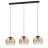 Eglo Suspension Luminaire Venezuela Noir, Dorée | Convient pour 3x E27
