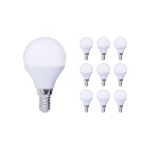 Lot 10x LED E14 Boule Dépolie 2.5W 250lm - 827 | Remplacement 25W