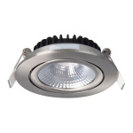 LED inclinable Spot Argent Ronde 6W 550lm 60D - 927 | 85mm - IP54 - Dimmable - Meilleur rendu de couleur